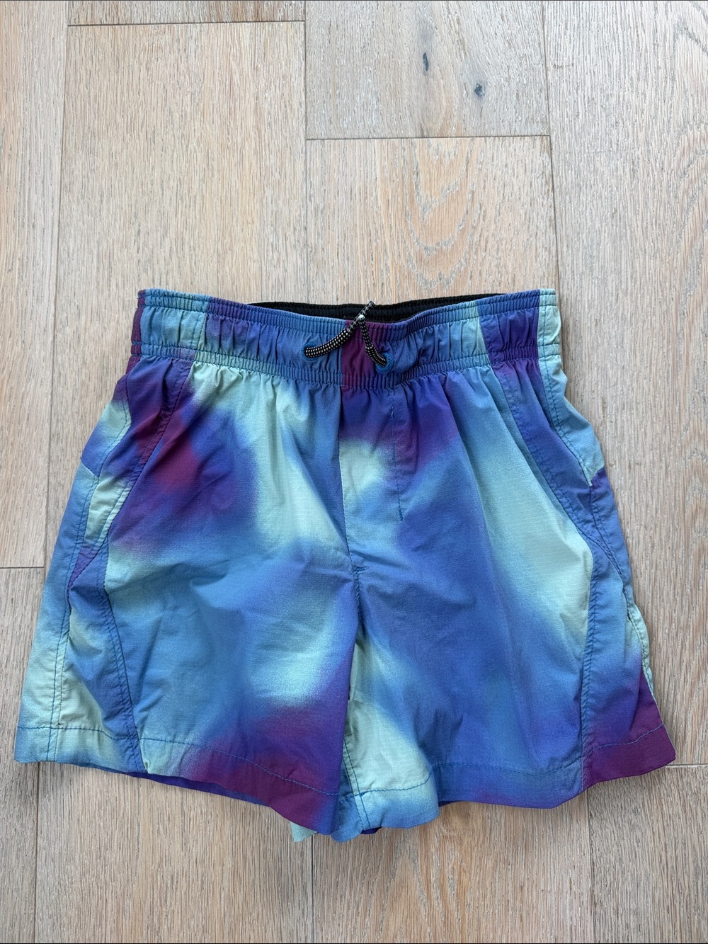 abercrombie kids Blue Green Purple Tie-Dye Swim Trunks